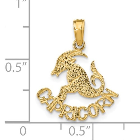 10k Yellow Gold Small Zodiac Signs astrological symbol Necklace Charm Pendant - Picture 8 of 16